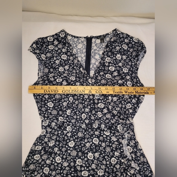 J. Crew Mercantile Floral Faux Wrap Dress sz 0 - Picture 11 of 12